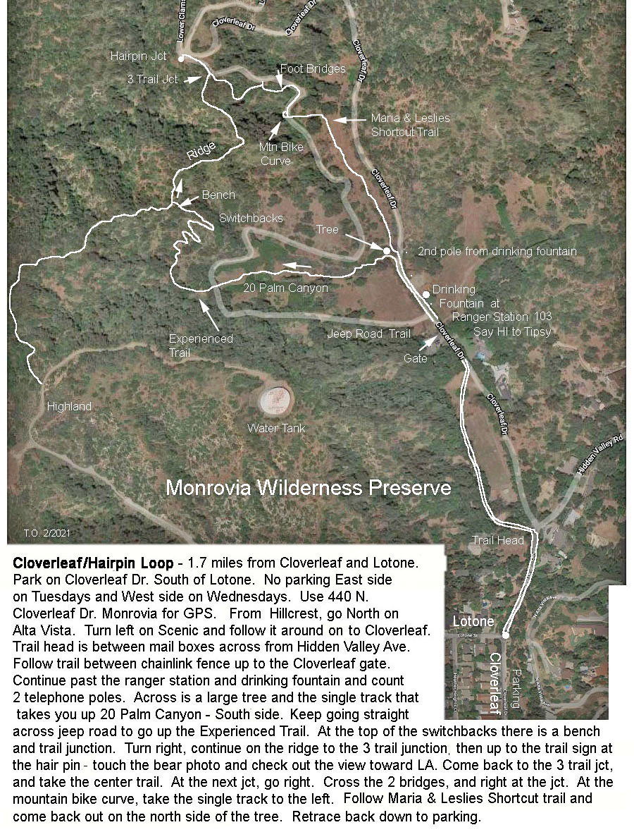 Cloverleaf Trail Map